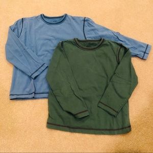 2 Mini Boden Long sleeve cotton shirts size 7-8y